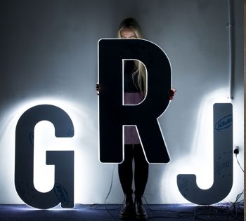 Bespoke LED Illuminated Letters. We can custom make large fully enclosed LED letters in many logo designs and font styles with edge and back lit illumination. Large selection of front material finishes, choice of LED colours and sizes up to 2 meters in height. Hidden stand off fixings provide an easy install onto walls and buildings.  