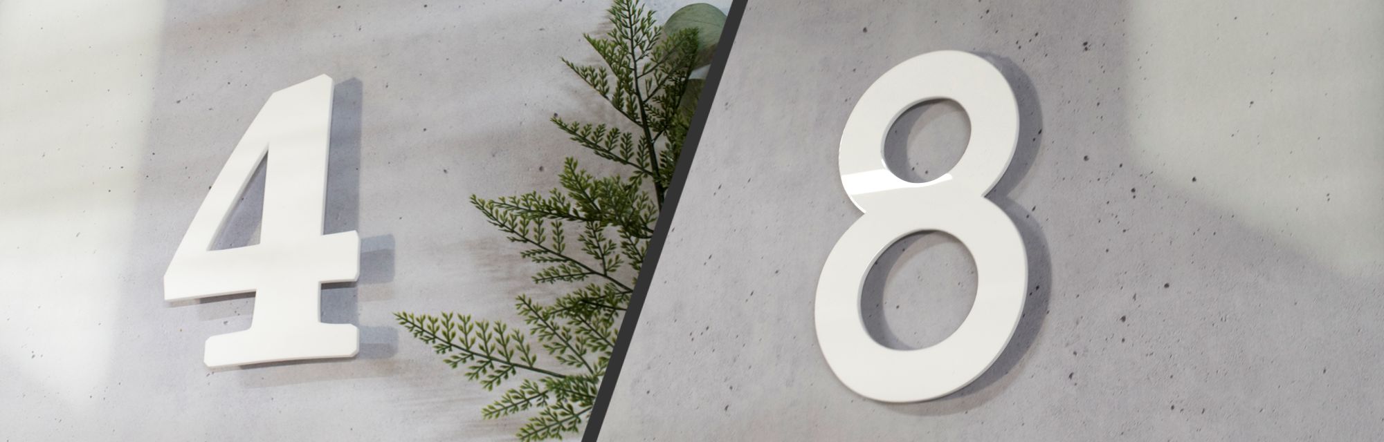 5mm Gloss Acrylic Floating Numbers