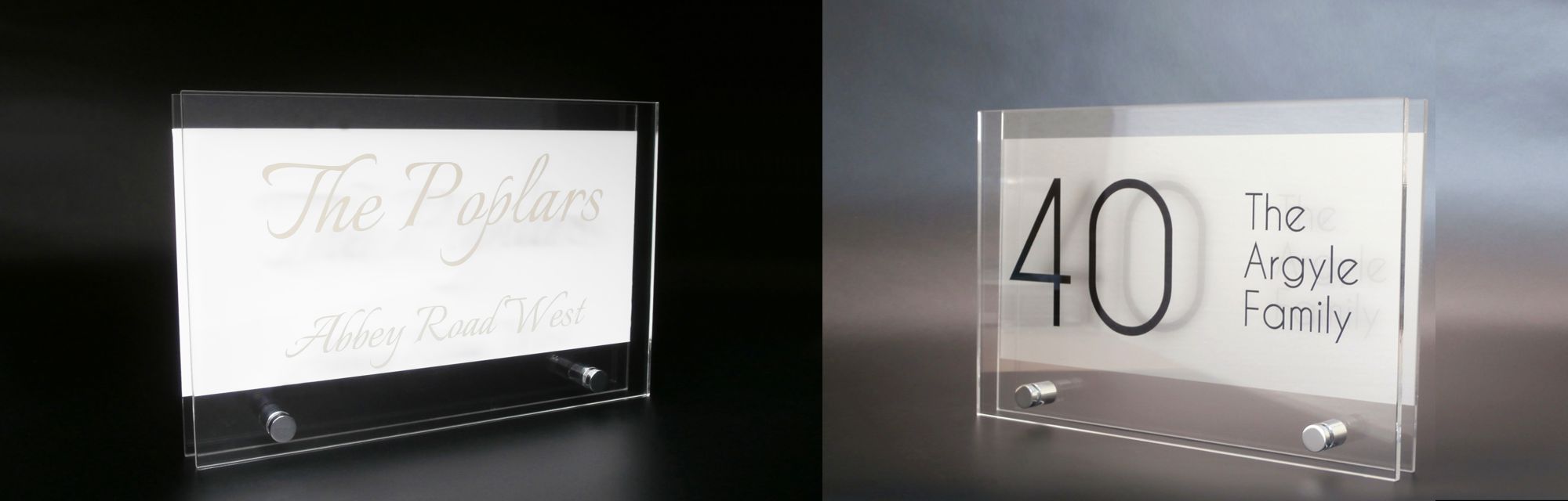 Santini: Stylish and Customisable Address Plaques