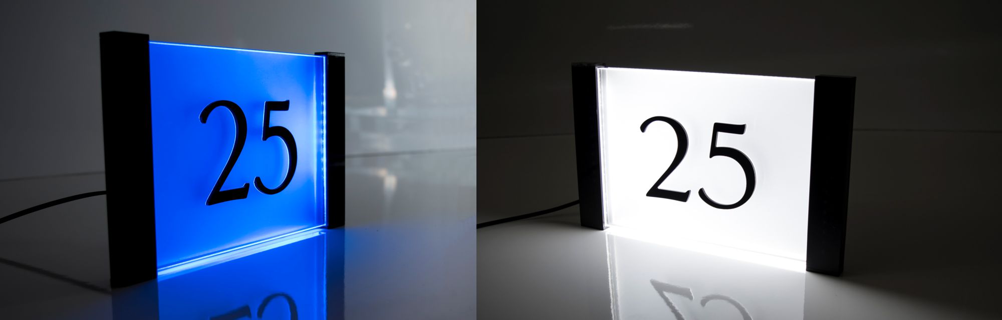  Aspire LED House Sign – a striking, contemporary design with back illumination