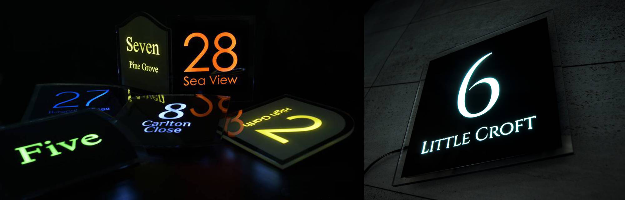 Sirius 165 LED House Sign – A Contemporary Approach to Illuminated Address Displays
