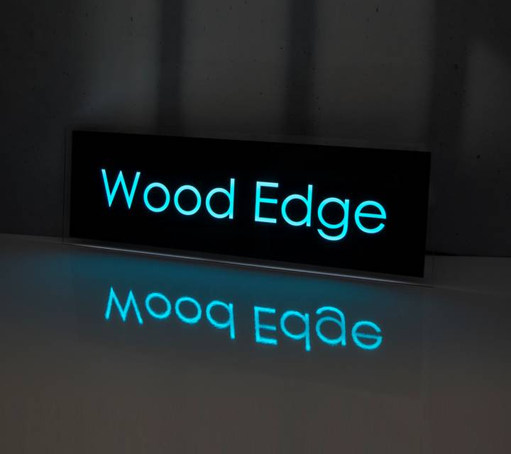 Sirius LED, High end back lit LED personalised house number and name sign 