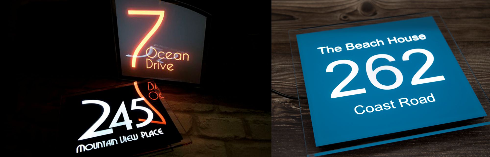 Sirius 215mm x 215mm LED House Sign